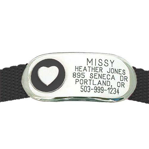 Jewelry Collar Tag - Heart,  - Lucky Pet