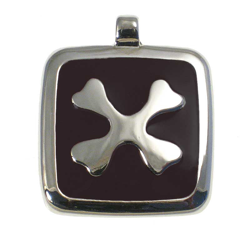 Crossed Bones Jewelry Tag,  - Lucky Pet