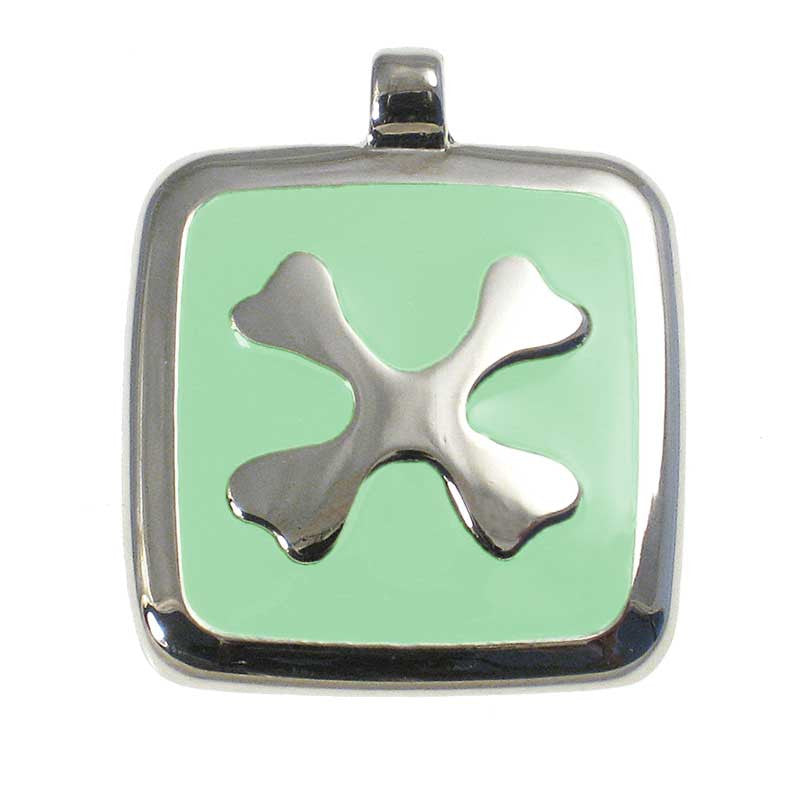 Crossed Bones Jewelry Tag,  - Lucky Pet