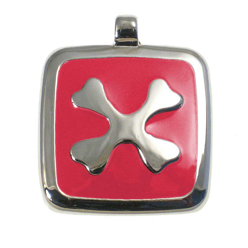 Crossed Bones Jewelry Tag,  - Lucky Pet
