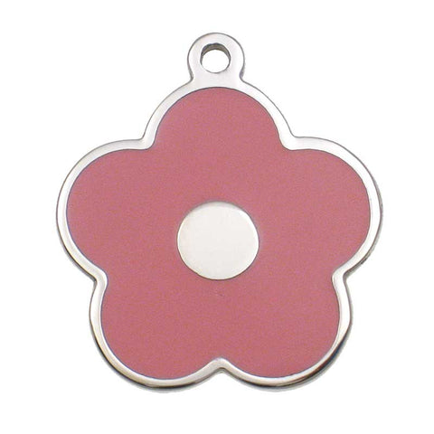 Stainless Flower Shaped Jewelry Tag,  - Lucky Pet
