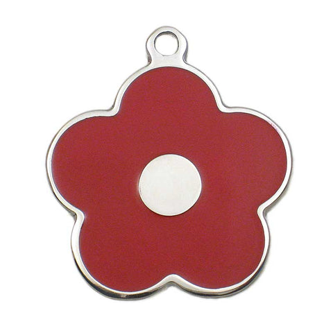 Stainless Flower Shaped Jewelry Tag,  - Lucky Pet