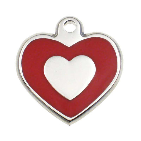 Stainless Heart Shaped Jewelry Tag,  - Lucky Pet