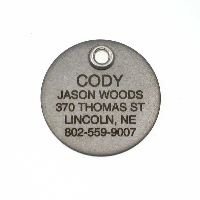 Metal Round,  - Lucky Pet