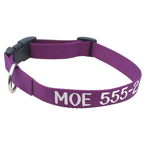 Adjustable Nylon Collar - with Personalized Embroidery,  - Lucky Pet