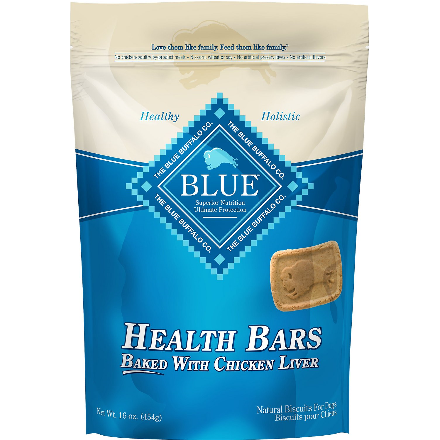 Blue Buffalo Dog Treats Baked with Chicken Liver, 16-oz,  - Lucky Pet